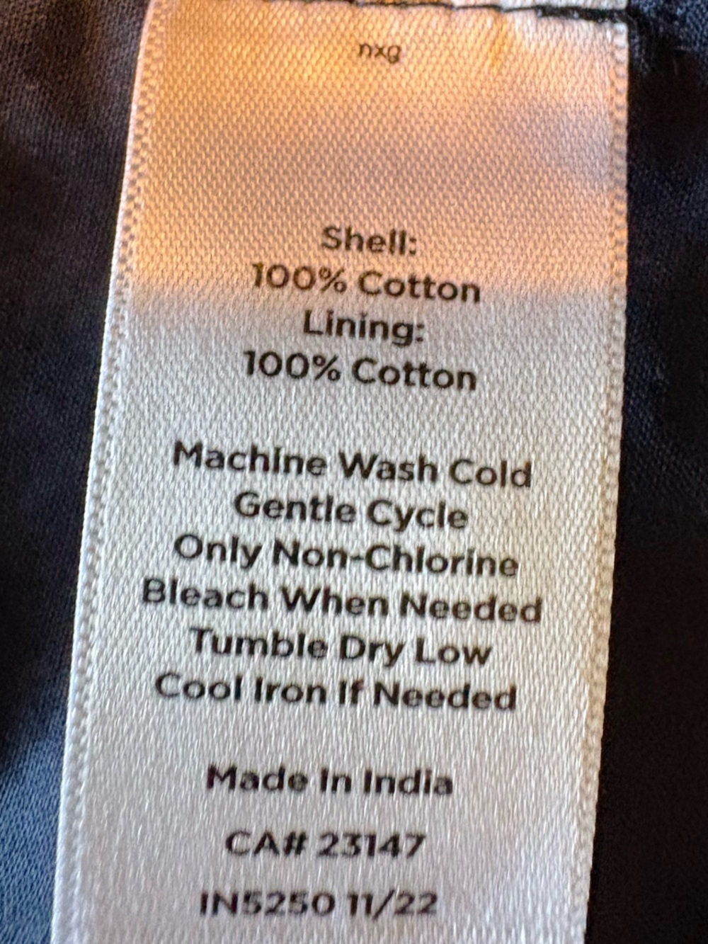 Talbots Navy Tiered Peasant Dress Lace Trim Boho Romantic Midi Size L - Picture 12 of 12